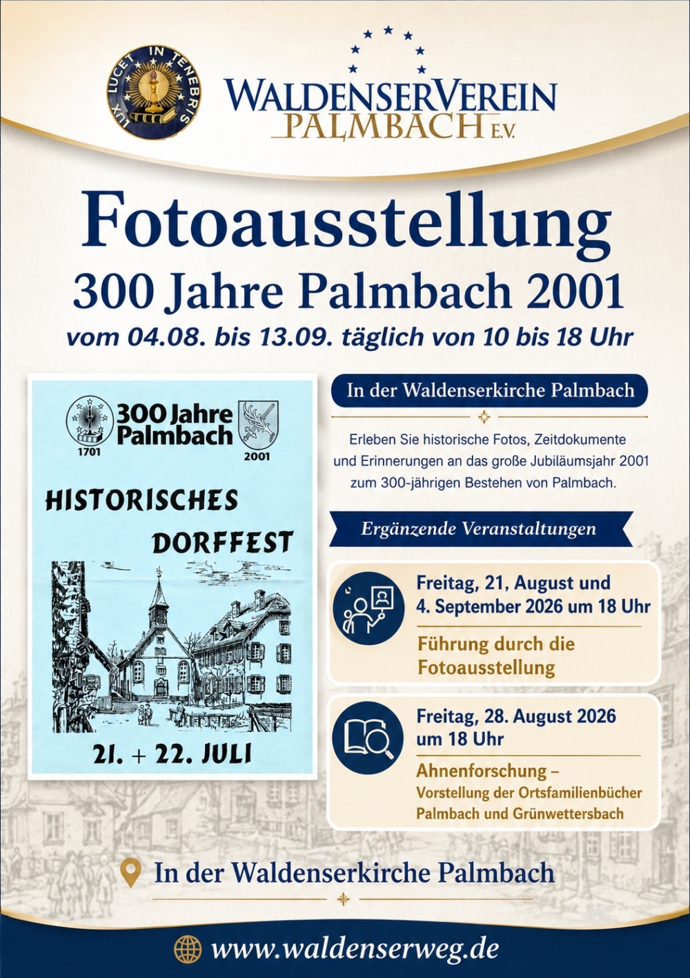 Fotoausstellung "300 Jahre Palmbach 2001"