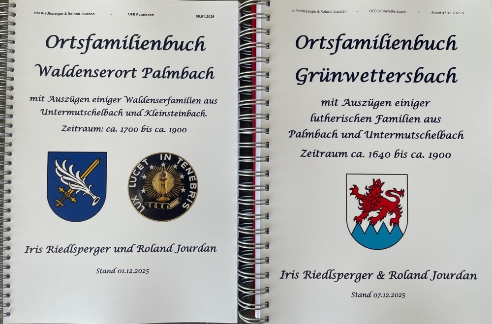 Ortsfamilienbuch Palmbach, Ortsfamilienbuch Grünwettersbach