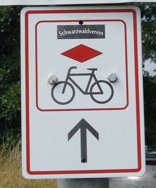 Schild Schwarzwaldradweg