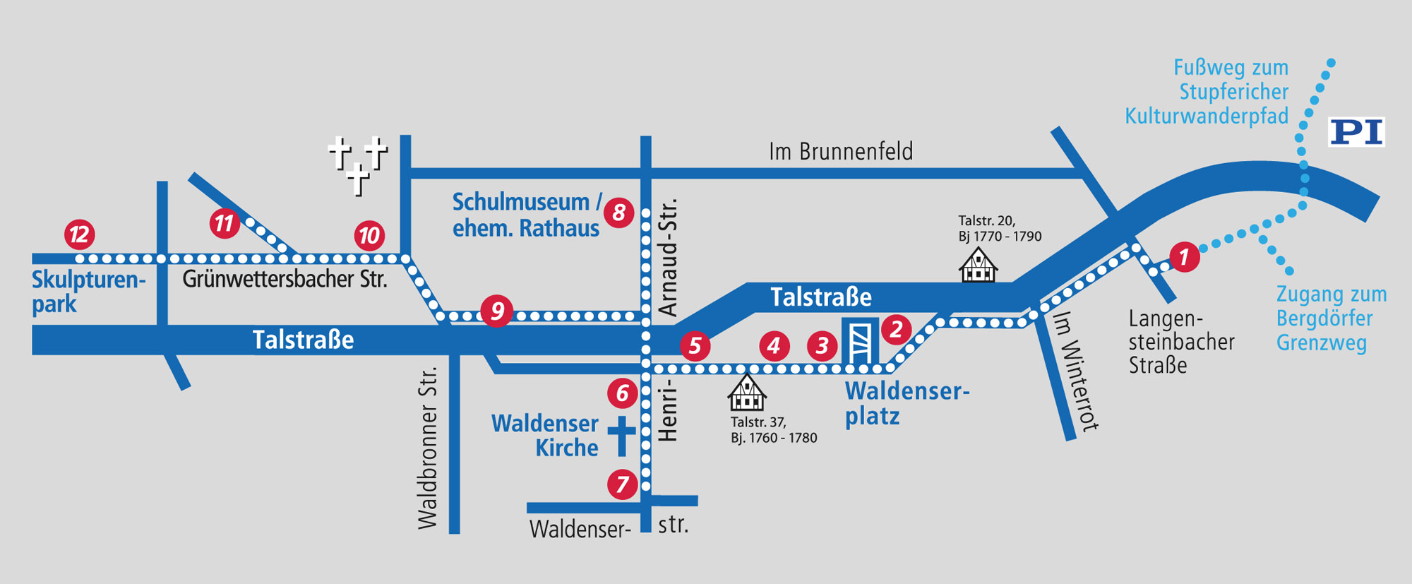 Waldenserweg Karlsruhe - Palmbach Waldenserweg Karlsruhe - Palmbach