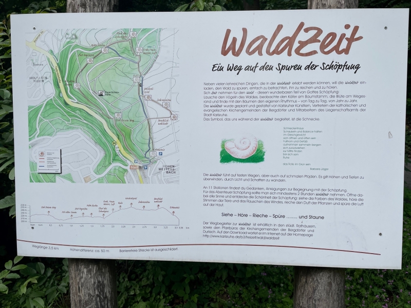 Waldlehrpfad WaldZeit und WaldWelt Hohenwettersbach