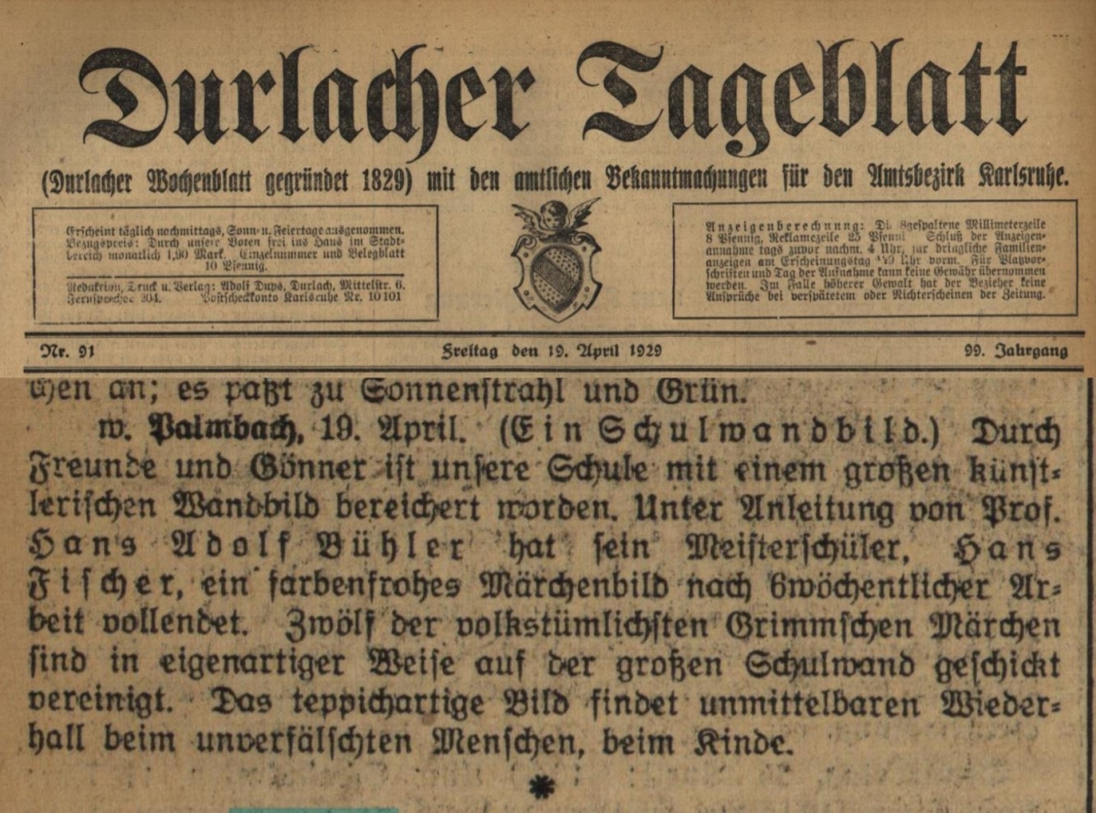 Durlacher Tagblatt 19.04.1929 Durlacher Tagblatt 19.04.1929