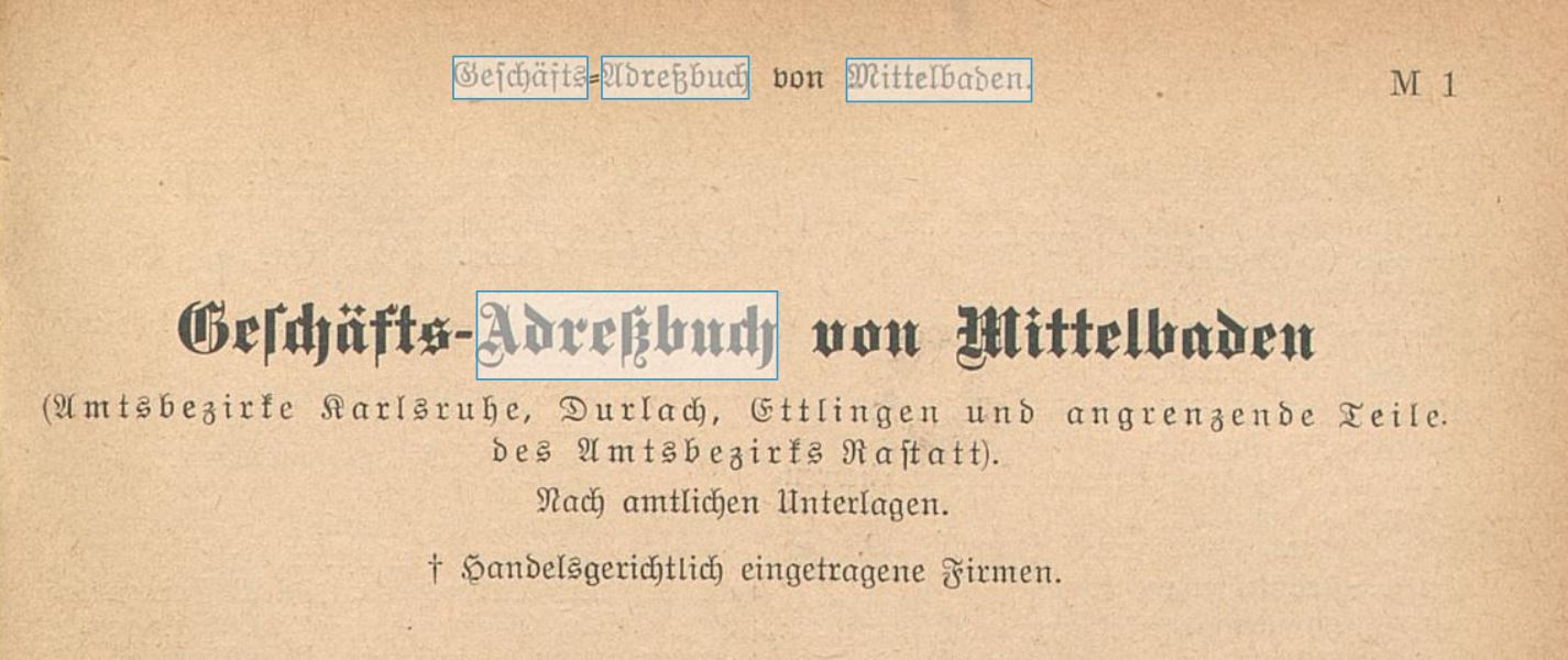 Geschäfts-Adressbuch von Mittelbaden 1925 Geschäfts-Adressbuch von Mittelbaden 1925