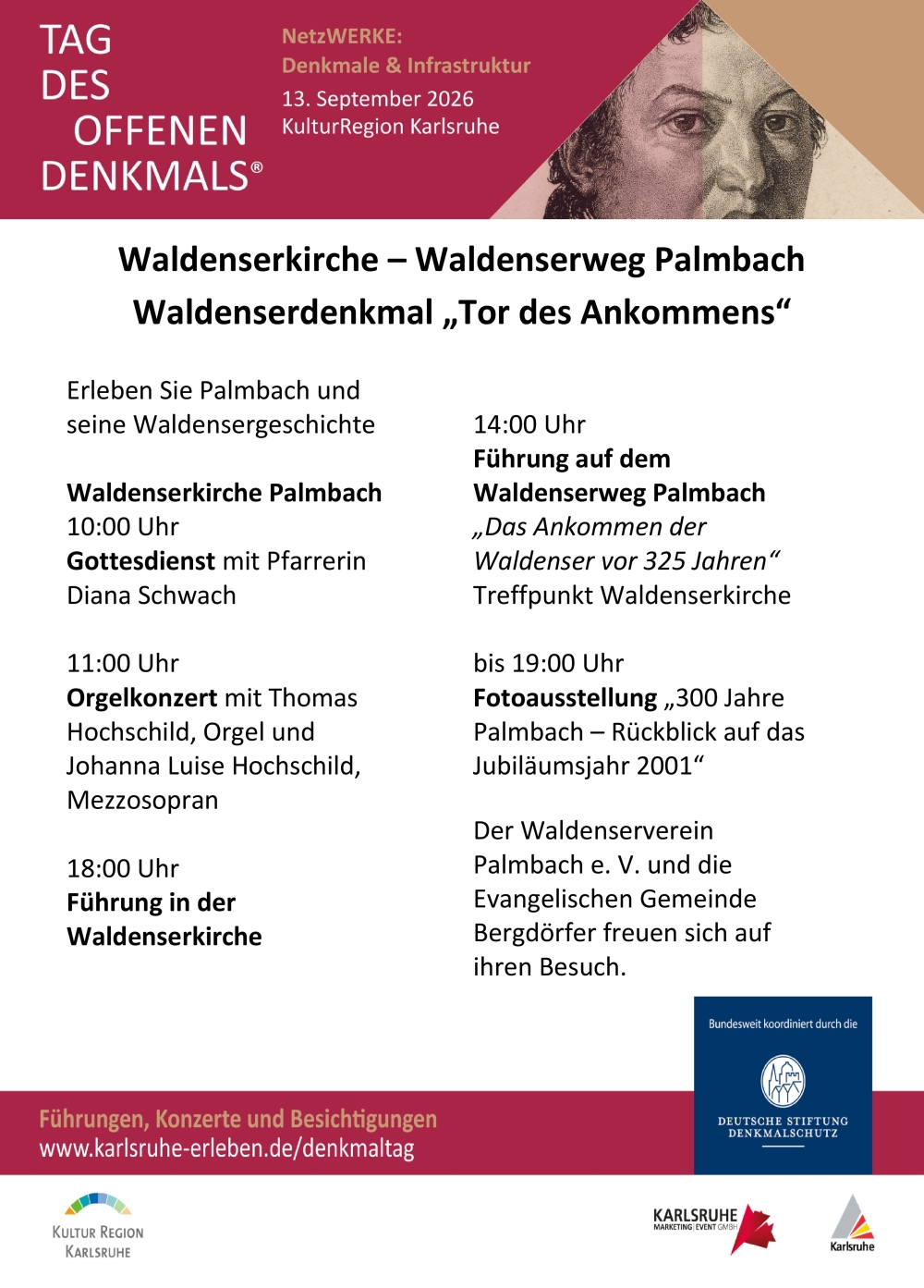 Denkmaltag 2026 in Palmbach Denkmaltag 2026 in Palmbach