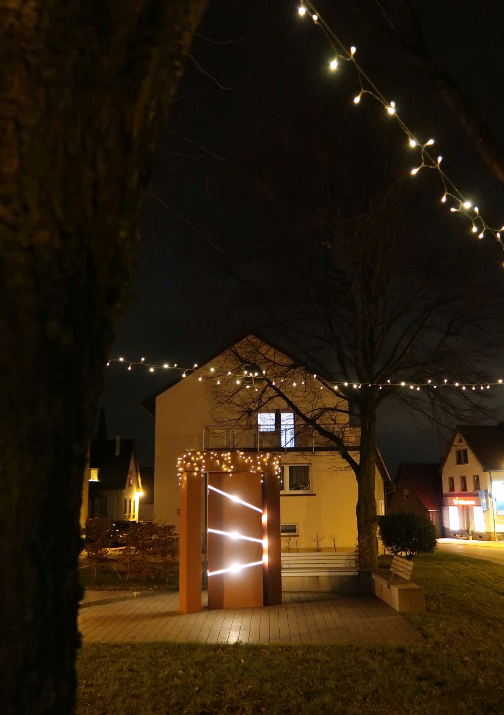 Waldenserplatz Palmbach, Weihnachten 2017