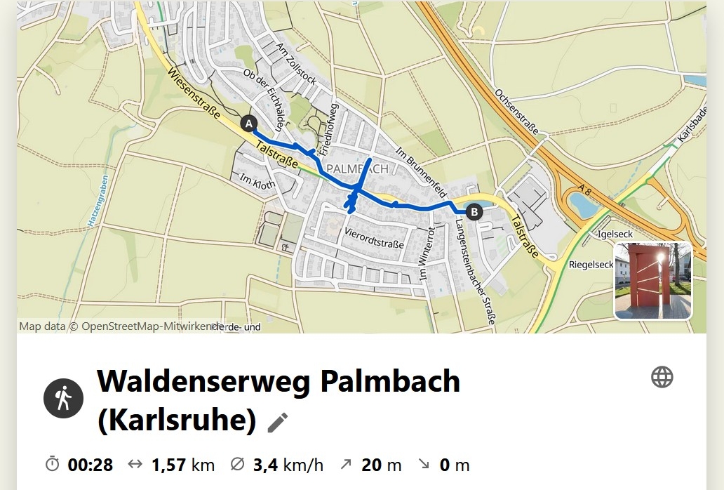 Waldenserweg Palmbach https://www.komoot.com/de-de/tour/2250037747 Waldenserweg Palmbach https://www.komoot.com/de-de/tour/2250037747
